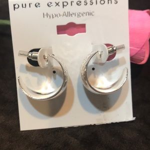 Silver earrings